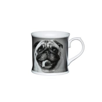 Kitchen Craft mopszos porcelán bögre - 400 ml