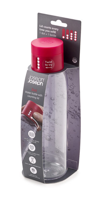 Joseph Joseph vizes palack 600 ml, rózsaszín