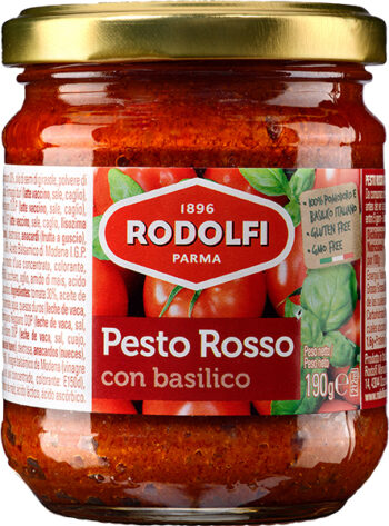 Rodolfi vörös pesto 190g